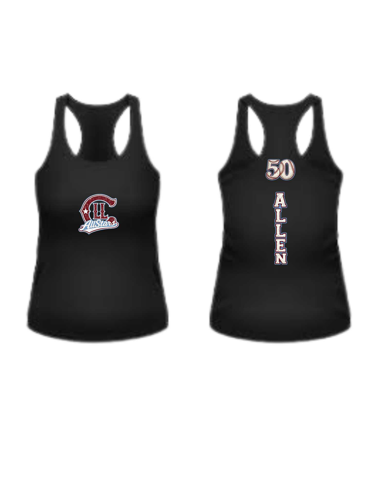 Claremont All Star Fan Gear- Tank Top (Only comes in BLACK)
